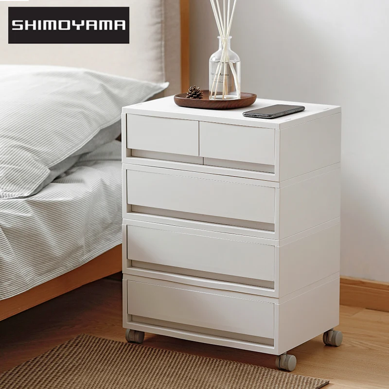 

SHIMOYAMA 1pc Drawer Desk Storage Box Sundries Document Cabinet Plastic Desktop Makeup Jewlery Drawer Container Organizers