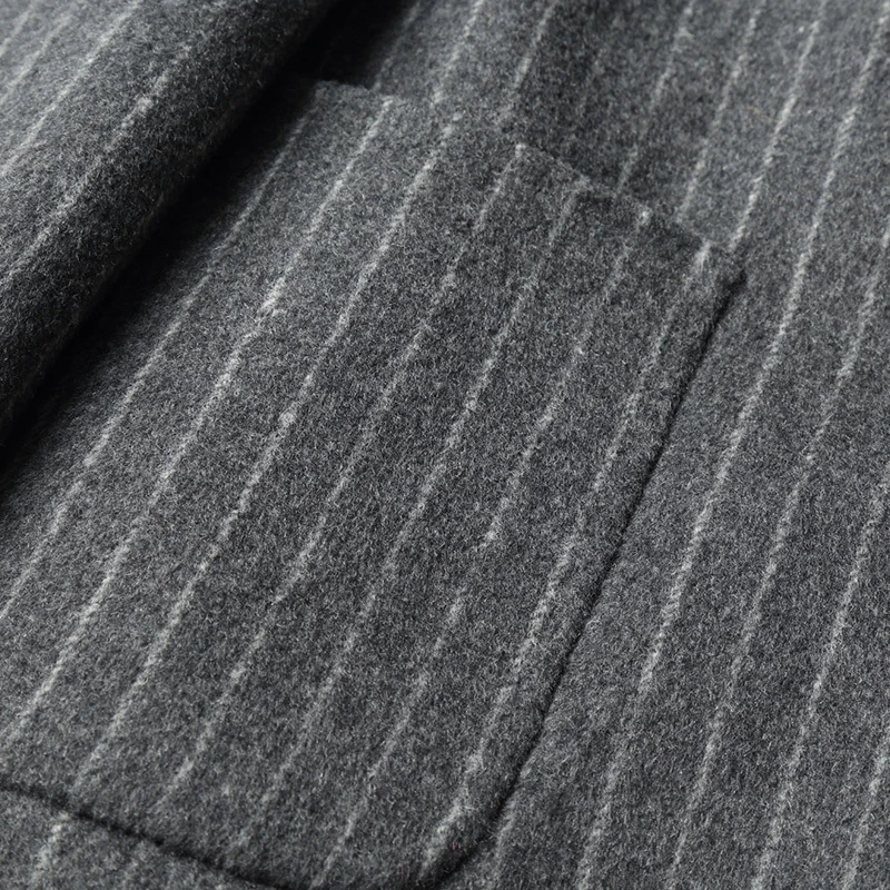 

double faced Men's wool coat, winter and autumn high quality warm coat, large size