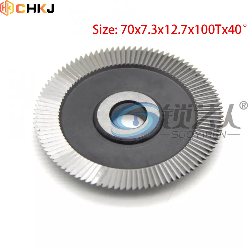 

CHKJ High-Speed Steel Double-Sided Face Milling Cutter 70x7.3x12.7x100Tx40°Suit For Wenxing Key Cutting Machine 201 100 101 301