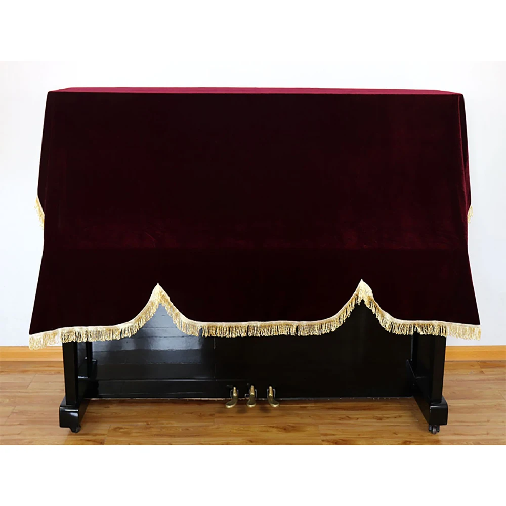 M MBAT High quality 88 Key Half draped Piano Cover Golden velvet Dust-Proof Keyboard 3 colors Folding Musical Accessories |