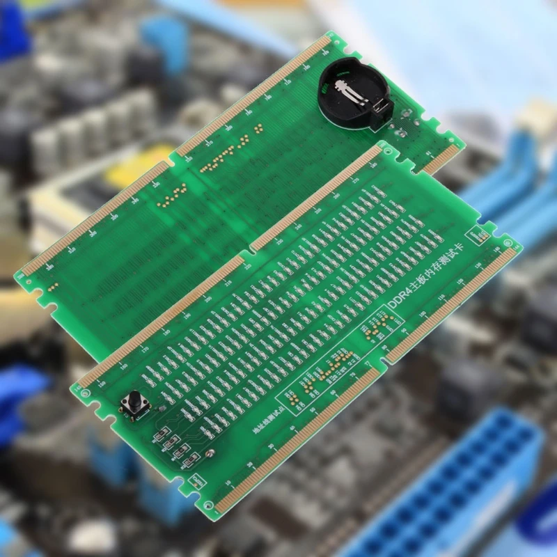 Тестовая карта памяти DDR4 со слотом RAM светодиодный анализатор для ремонта