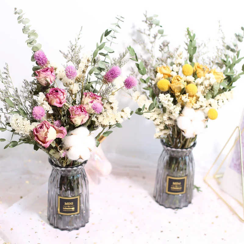 

1 Bunch Natural Dried Flower Gypsophila Bouquet Home Wedding Party Decor Festival Ceremony Flores Preservadas Rose Eternelle