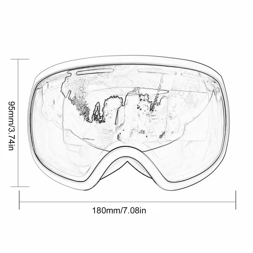 

2021 Ski Goggles Men Women Double Layer Anti-fog Ski Goggles Men And Women Mountaineering Goggles Winter UV400 New