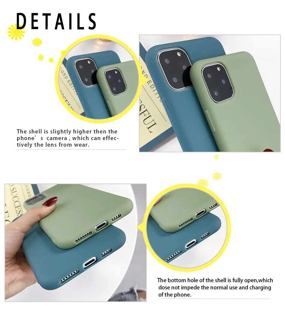 KJOEW карамельный цвет чехол для телефона s для iphone 11 Pro Max XR X XS Max 6 6S 7 8 Plus милый простой однотонный Мягкий силиконовый чехол