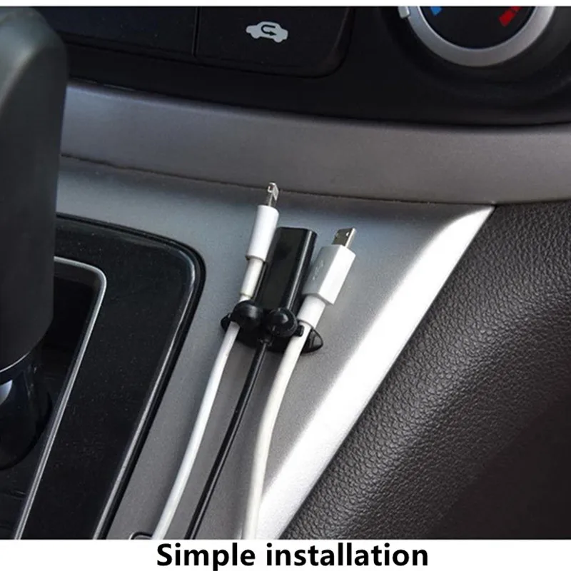 Автомобильный Кабель зажимы органайзера силиконовые наклейки для ТАТА Ария болт