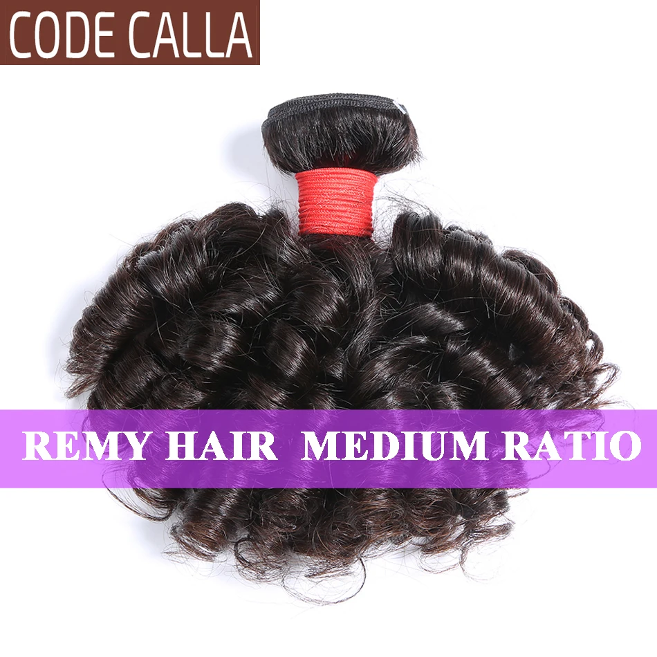 Code CALLA Надувной вьющиеся волосы пряди бразильские человеческие волосы Remy для наращивания, натуральные кудрявые пучки волос для наращивания двойная нарисованнаяткань натуральный Цвет