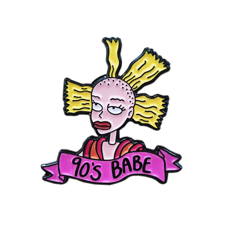90-х babe Cynthia rugrats Анжелика кукла Эмаль Булавка значок брошь
