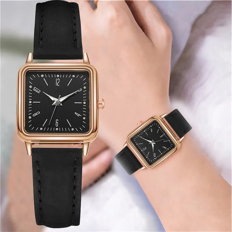 

Quartz Wrist Watch Luminous Square Digital Watches for Women
