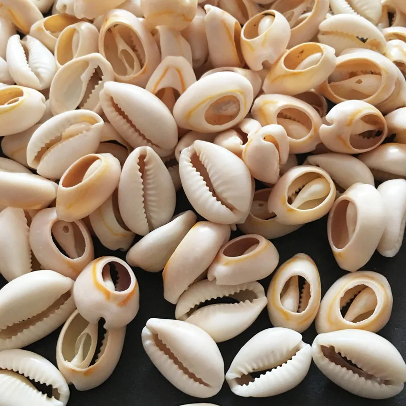 16 25 мм спиральная раковина Каури бусины разрезать морские соединители в виде