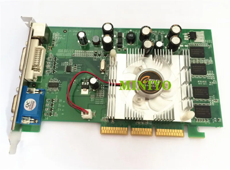 Видеокарта для GeForce 6200 512M 256MB DDR2 AGP 4X 8X VGA + S-VIDEO DVI | Электроника