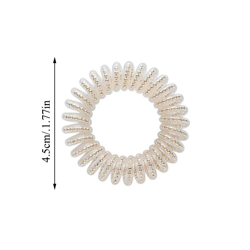 

Telephone Line Hair Ropes Women Shiny Scrunchies Pearls Rubber Bands Elastic Hair Bands Girls Kids Ponytail Hair Accessories