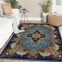 tongdi boho carpet anti skid modern elegant artistic printing mat soft rug luxury decor for home parlour livingroom bedroom