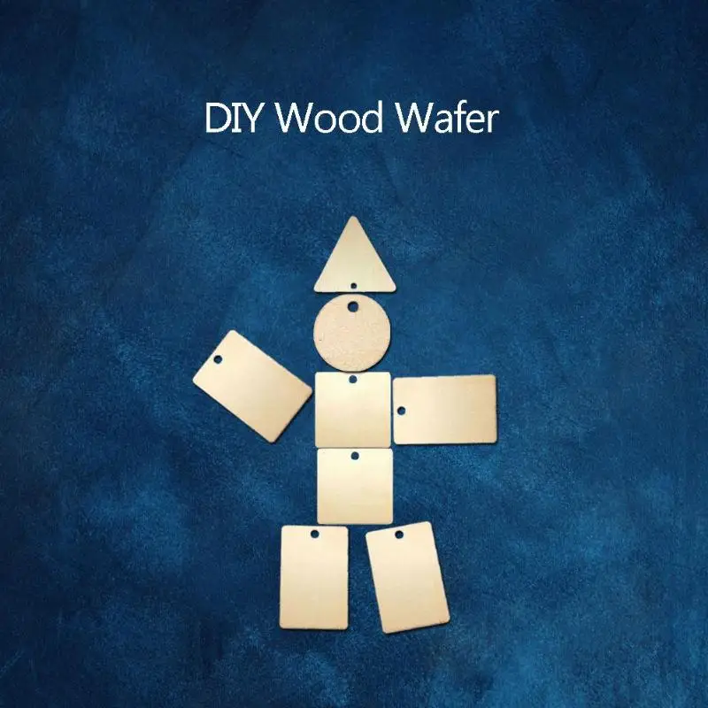 25 шт. подвесные бирки из натурального кусочки дерева для свадебных торжеств с