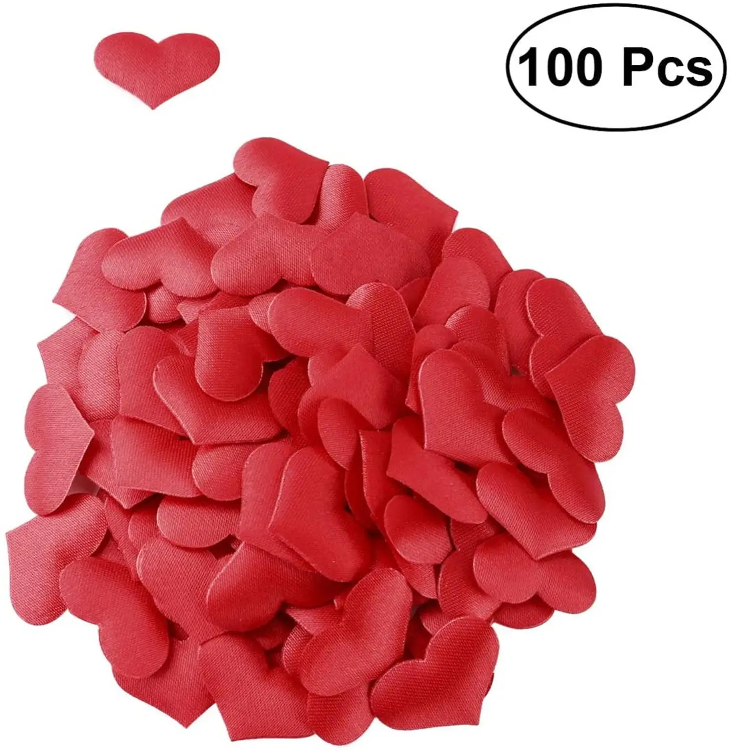 Романтическая губчатая атласная ткань 100 шт. искусственная Свадебная подстилка с