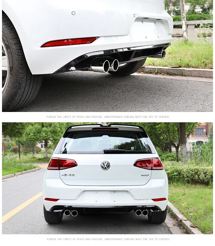Защитный диффузор для заднего бампера Volkswagen Golf 7 5 новинка 2018 комплект корпуса