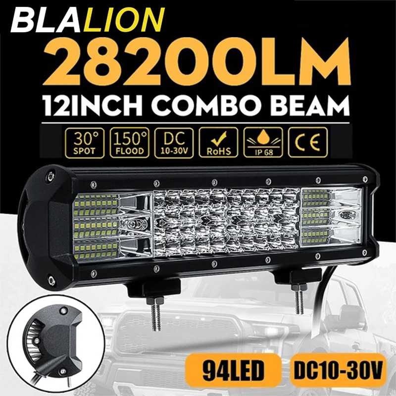 Светодиодный прожектор 12 дюймов 80 Вт точечный с комбинированным лучом