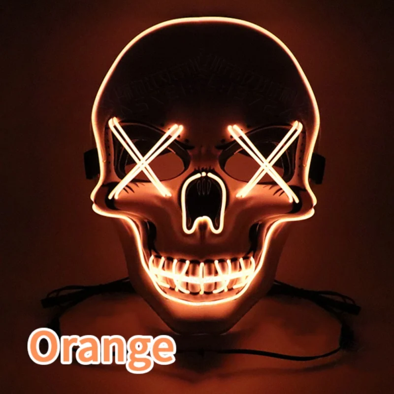

Adults Child Halloween LED Light up Scary Mask for Festival Cosplay Costume Masquerade Parties Carnival New Cn(origin)