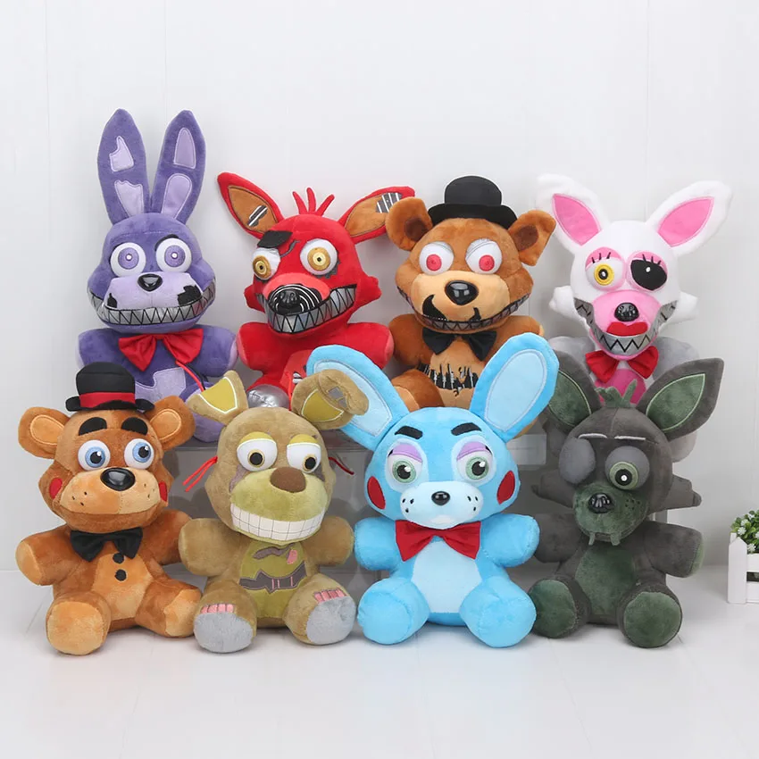 Five Nights At Freddy's FNAF Golden Freddy foxy Bonnie Chica Sister Location stuffed doll cupcake Fazbear plush toys | Игрушки и
