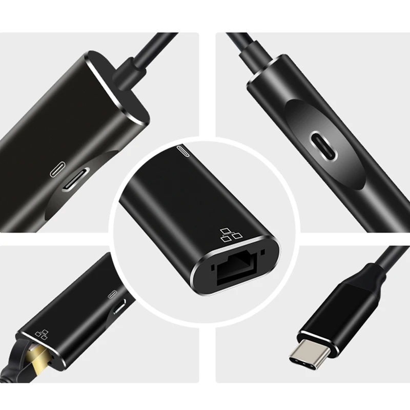 

Gigabit Network Card Type-C to RJ45 Ethernet for Notebook Nintendo Huawei Samsung USB 3.0