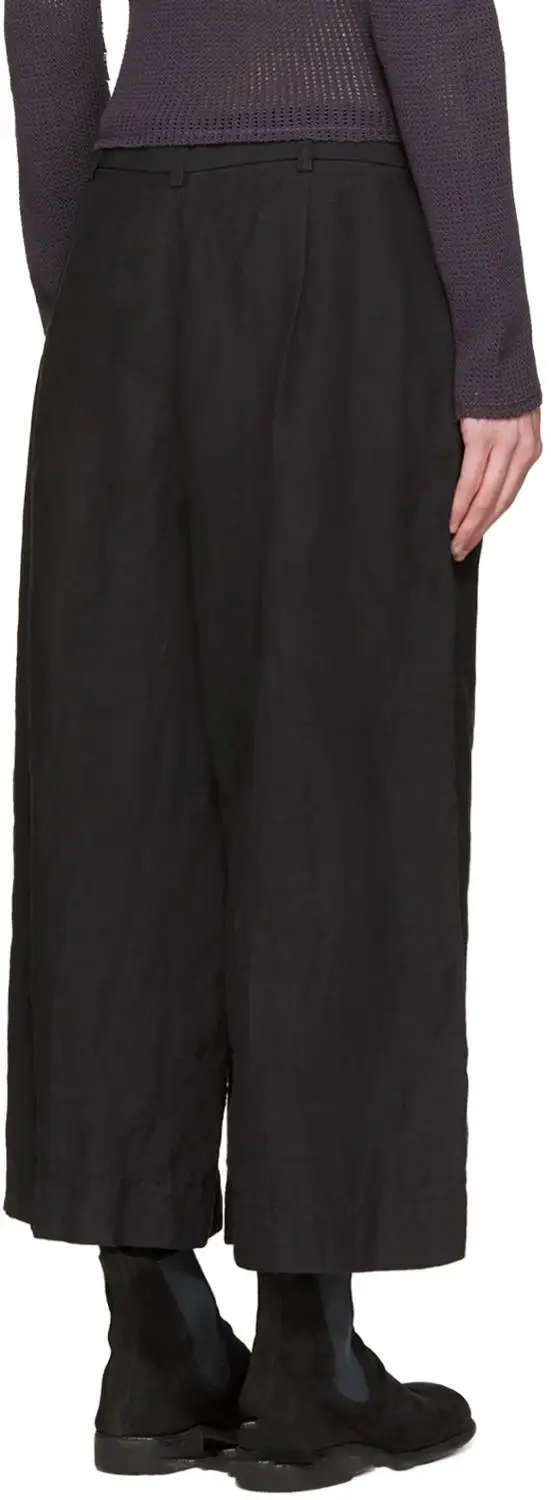 Брюки мужские льняные прямые с широкими штанинами повседневные Модные городские