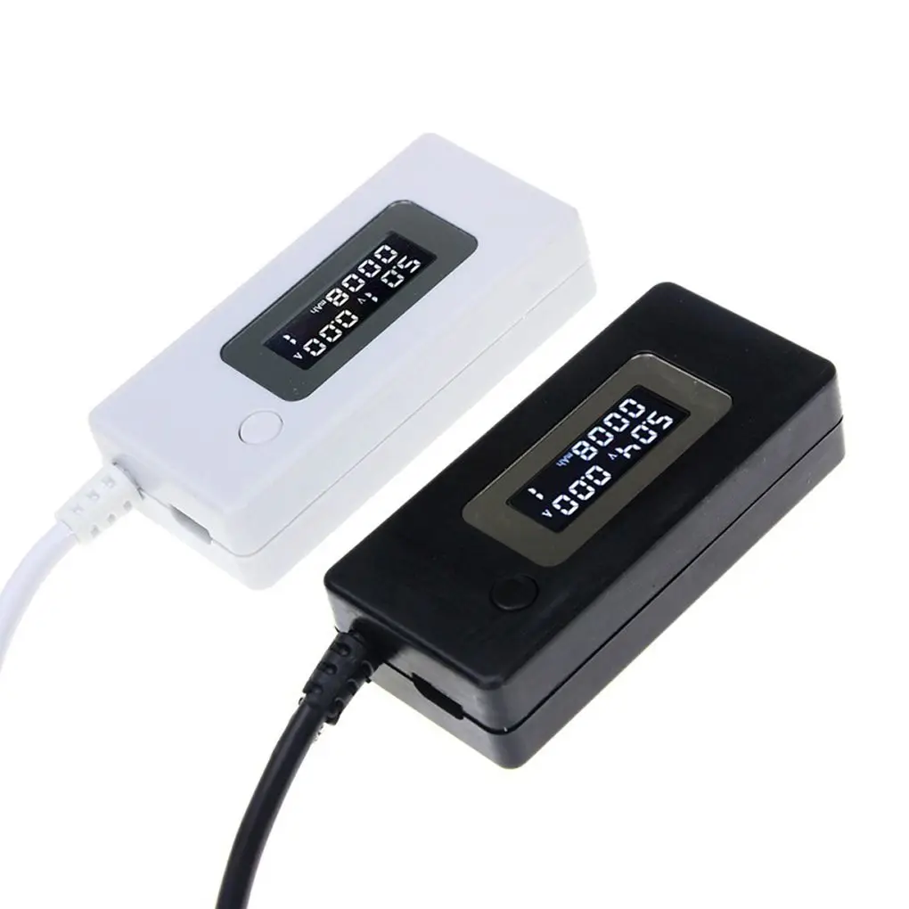 ЖК-дисплей USB Напряжение/Ампер Измеритель мощности тестер мультиметр тест скорости зарядных устройств кабели емкость внешних аккумуляторо...