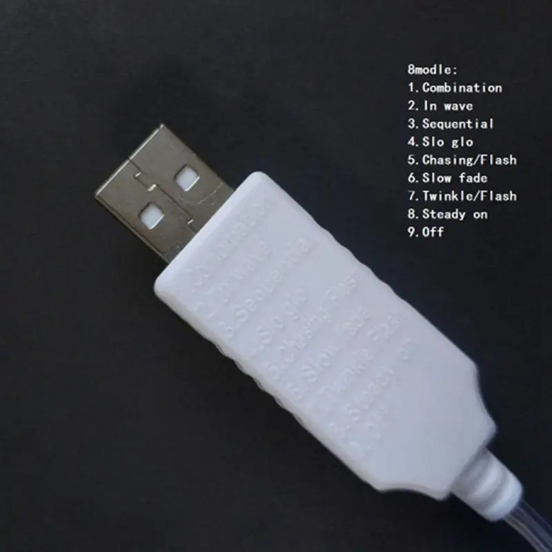 5 в постоянного тока питание от USB 10 м 60 светодиодов Рождественская елка