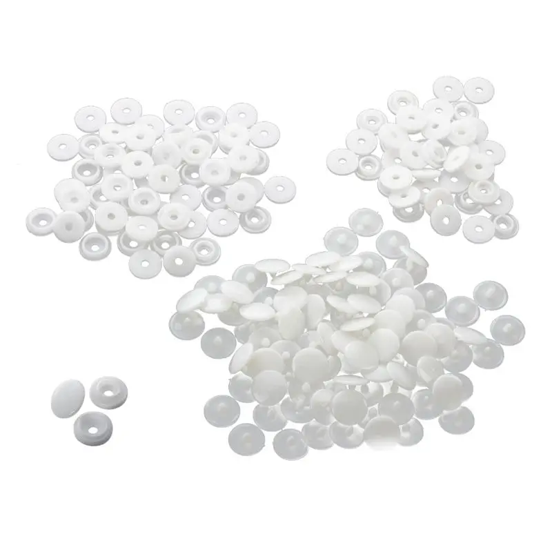 50 pcs T3 KAM SNAPS press studs Scrapbook Sewing buttons white Promotion | Buttons