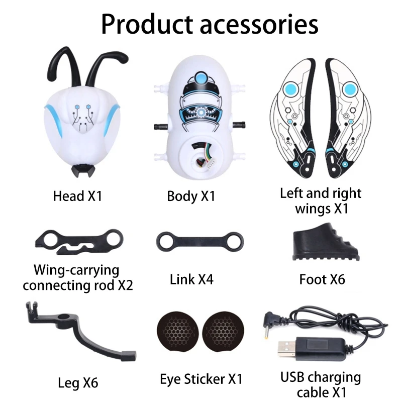 

1 Set Touch Sense Bee Toy DIY Assemble Cartoon Honeybee Plaything Kids Xmas Puzzzle Gift