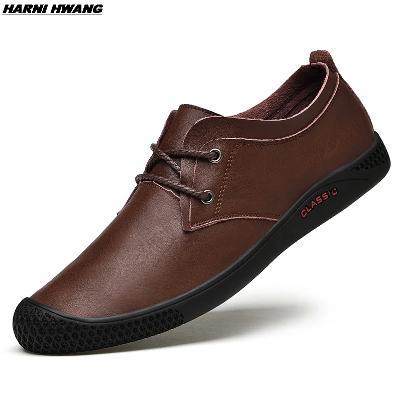 

2021 new high-quality leather men's shoes fashion casual shoes soft men's comfortable autumn fur flat shoes men's loafers 38-45