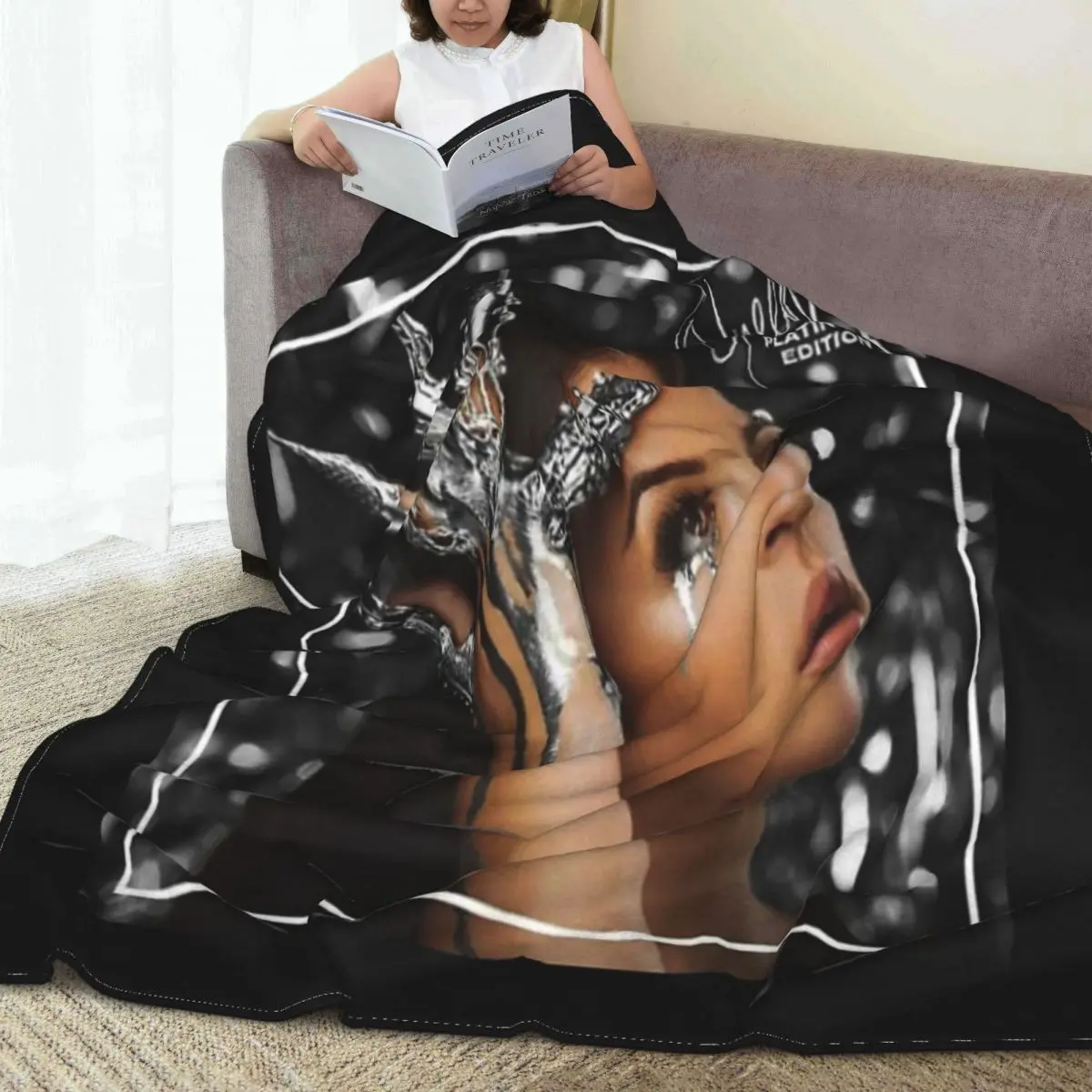

Одеяло Eva Queen Merch, покрывало на кровать, плед, муслиновое одеяло с капюшоном, пледы и чехлы
