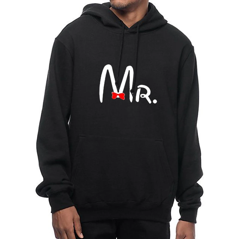 Парные милые толстовки с надписью MR. MRS. Couple Chritsmas для женщин и мужчин влюбленных