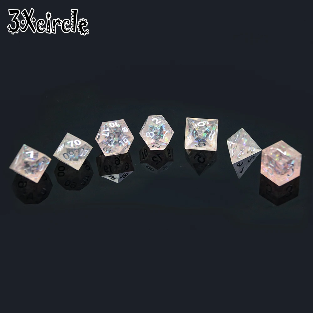 Высшее качество ручная работа красочные острые края и красивые игральные кости