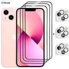 6 в 1 закаленное стекло для iPhone 13 12 11 Pro Max, Защитное стекло для iPhone 13 12 11 Pro mini, защитная пленка для объектива камеры