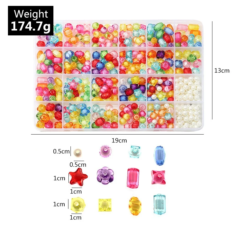 DIY Handmade Beads for Kids Mixed Color Set Necklace Bracelet Jewelry Finding | Украшения и аксессуары