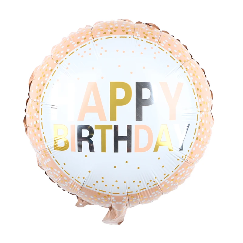 

50pcs 18-inch Round Foil Balloon Happy Birthday Inflatable Helium Balloons Birthday Party Decoration High Quality Toy Of Baby