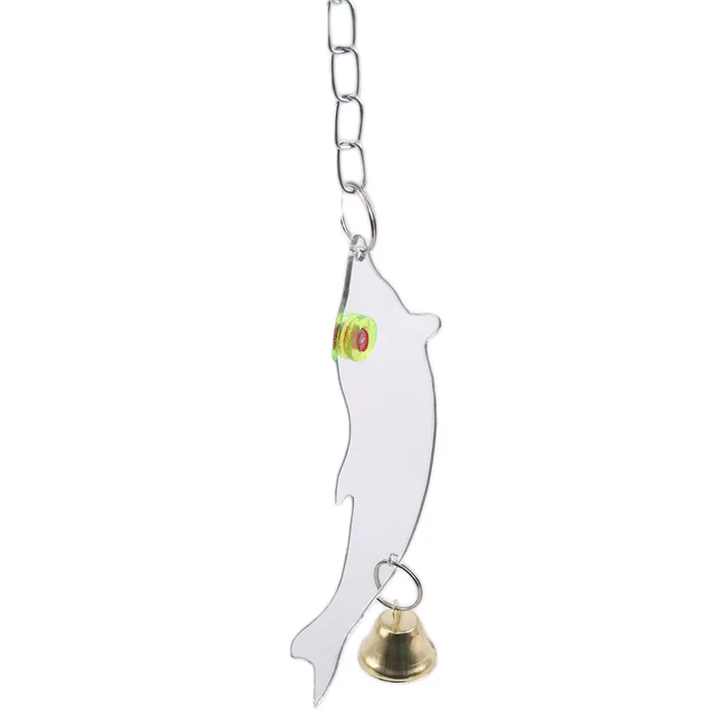 

4 Style Pet Toy Fun Small Bird Parrot Toys Pet Parrots Climb Accessories Square Rectangle Round Mirror Toy For Cockatiel Parrots