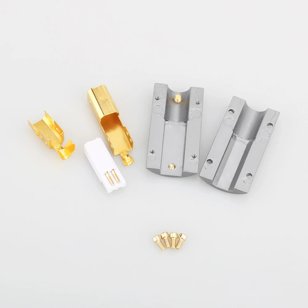 Виборг UB201 высококлассный позолоченный USB 2.0 24K штекер B DIY HI Fi кабель бронзовый