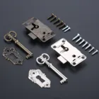 Античный Железный дверной замок ящик для шкафа ювелирные изделия архаизмы Шлосс шкаф дверной замок + ключ слесарный набор инструментов замки с ключом