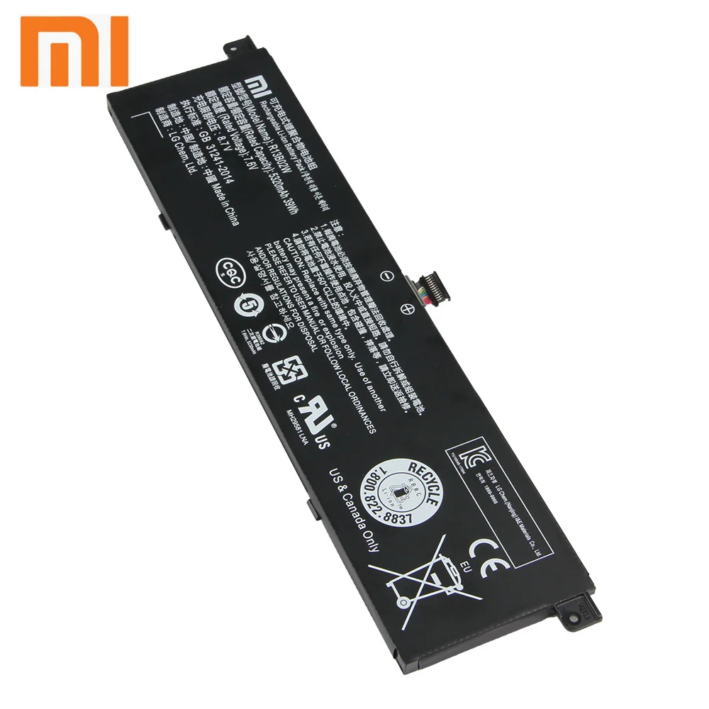 Xiaomi-Bater&iacute;a de tel&eacute;fono Original, herramienta para Xiaomi Mi Notebook Air 13, 13,3 ", 161301-01, 5320mAh-4