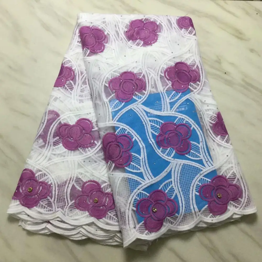 Дешевые швейцарский шнур кружевная сетчатая ткань вышитая с камнем и бисером 5