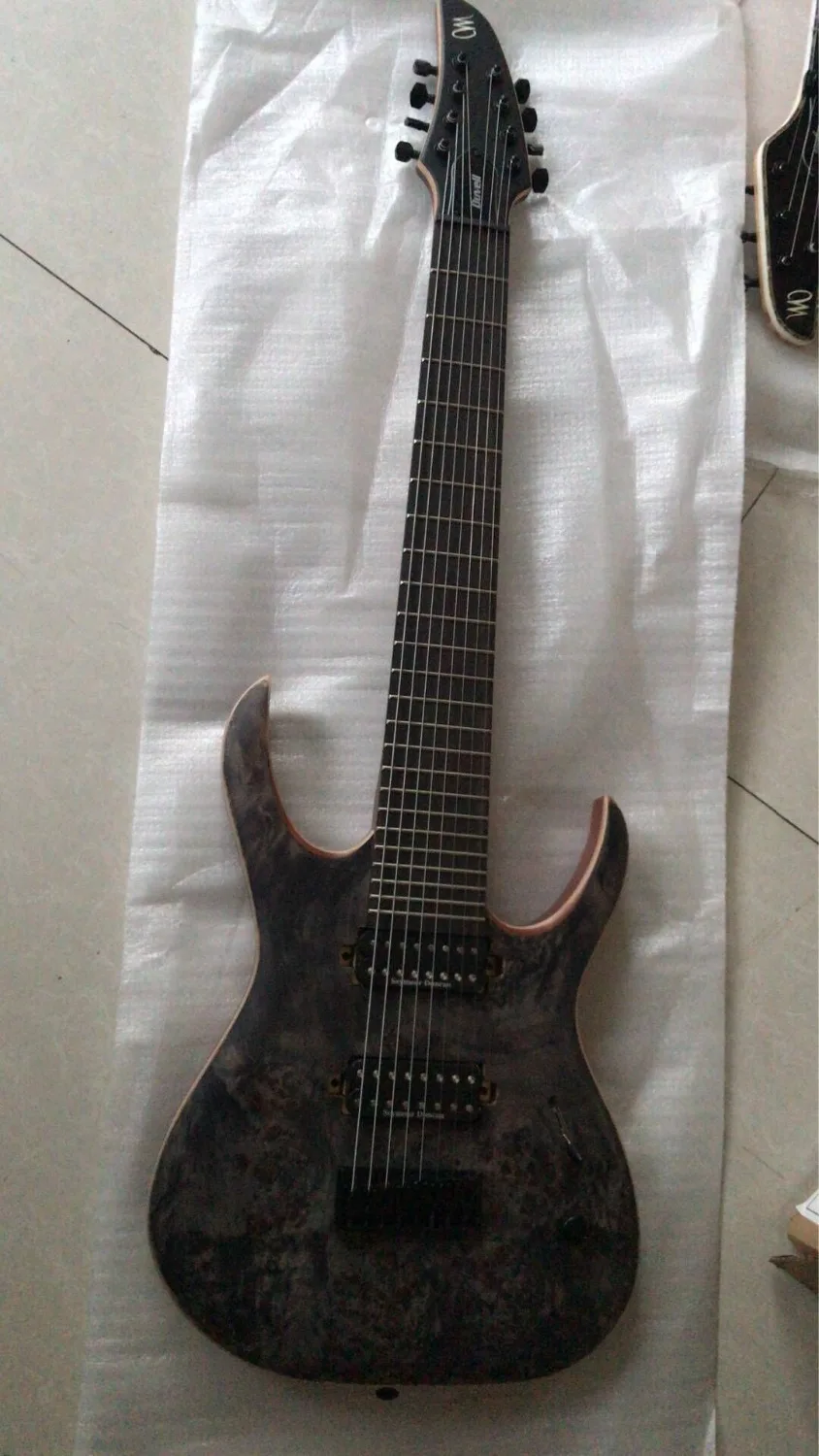 New Guitar + locking Tuner Mayones Duvell 8 string Ebony Fretboard 5 ply neck Bolt-on Free Shipping mayones guitar | Спорт и