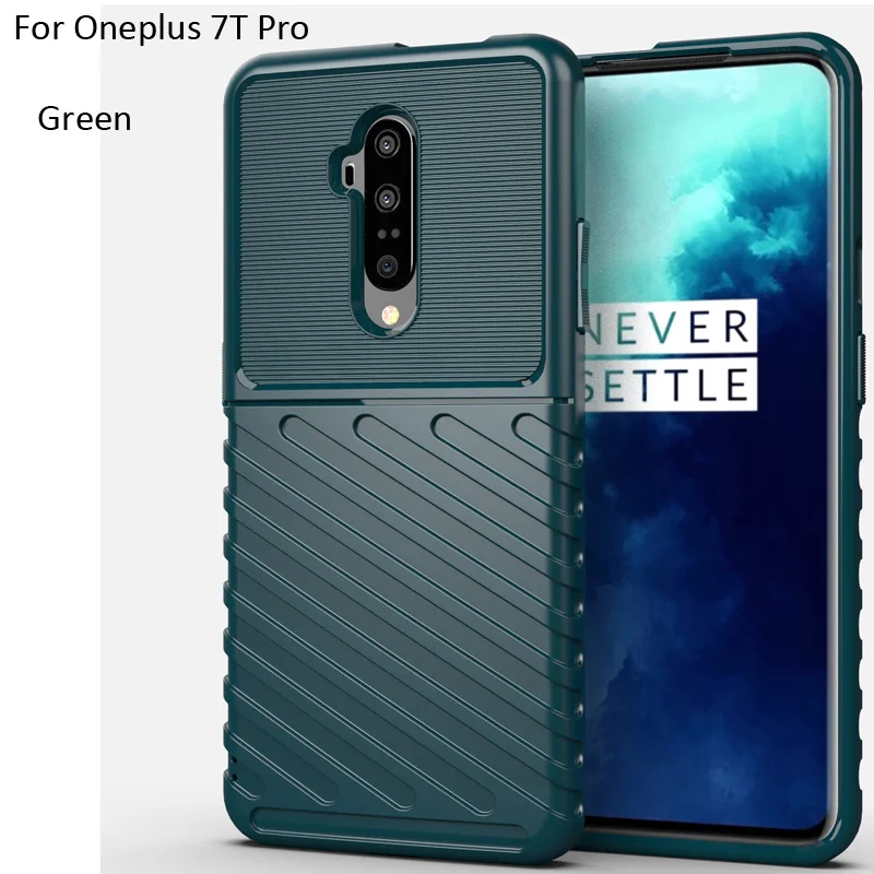 Green Прочный защитный чехол для Oneplus 7T Pro 7 6T защитный чехол с защитой от падения - Цвет: Green