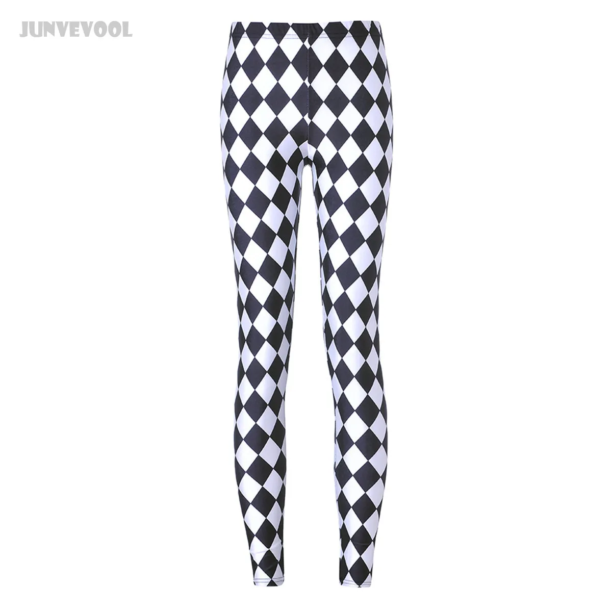 

Fitness Leggings White Black Grid Legins Women Gothic Geometry Leggins Punk Rock Mujer Pants Pencil Sportswear Harajuku Leggings