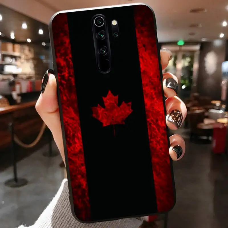 

America Britain canada national flag Phone Case Black For Redmi 7A 4X 5 6 7 8 8A 5Plus GO Note 4/4X 7 K20/Pro Cases
