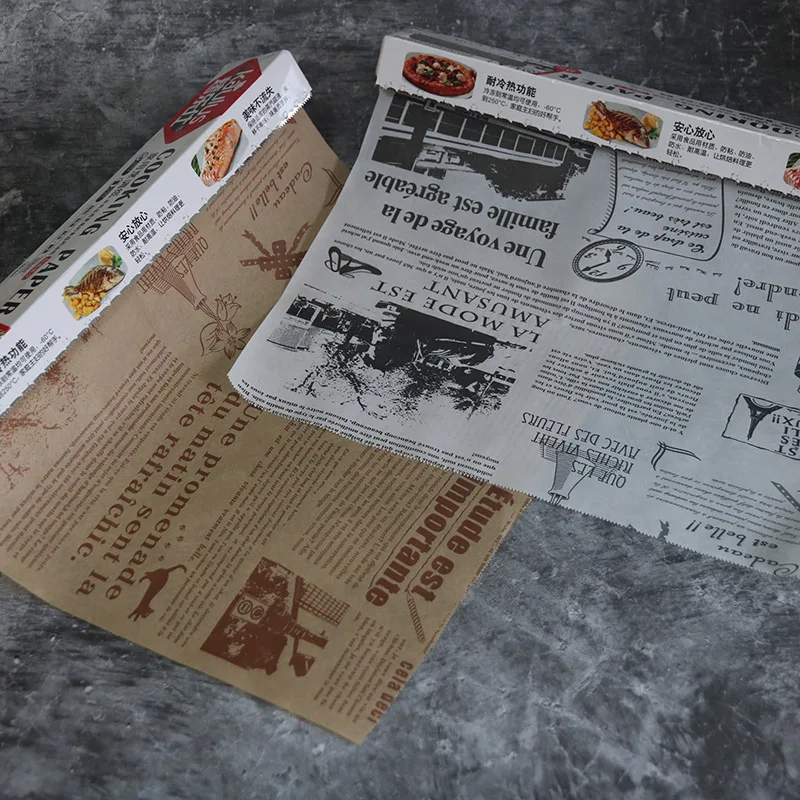 2 шт./компл. пергаментная бумага старинная газета коврик для выпечки масляная