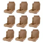 Мини-коробки для пиццы, 25 шт., миниатюрная картонная коробка, Гофрированная коробка для пиццы, Подарочная коробка для чехла, праздничная упаковочная коробка