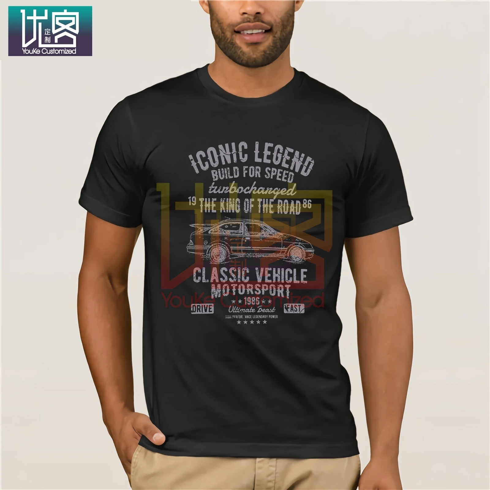 Летняя новинка Мужская хлопковая футболка легенда американский автомобиль Sierra RS