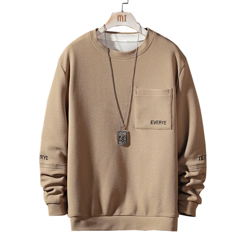 Мужская Осенняя Толстовка С Карманами в стиле Харадзюку|Мужские толстовки и