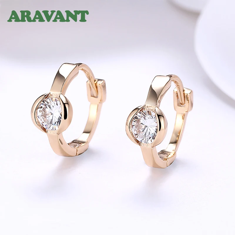 

925 Silver 18K Gold Small Hoop Earrings For Women Girls Fashion Jewelry