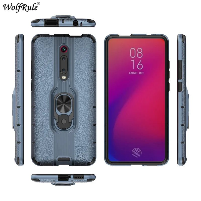 Ring Bracket Phone Case For Xiaomi Redmi K20 Pro Armor Cover Bumper Protective Funda 6.39'' |